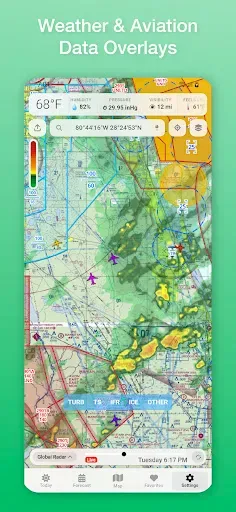 Скриншот 2 — Vortix Pro: Weather Radar Maps