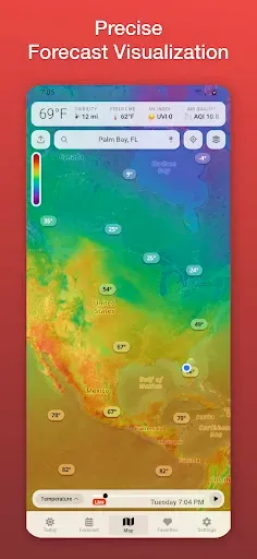 Скриншот 3 — Vortix Pro: Weather Radar Maps