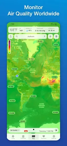Скриншот 4 — Vortix Pro: Weather Radar Maps
