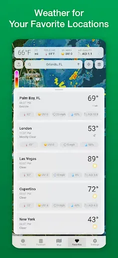 Скриншот 5 — Vortix Pro: Weather Radar Maps