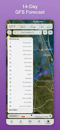 Скриншот 8 — Vortix Pro: Weather Radar Maps