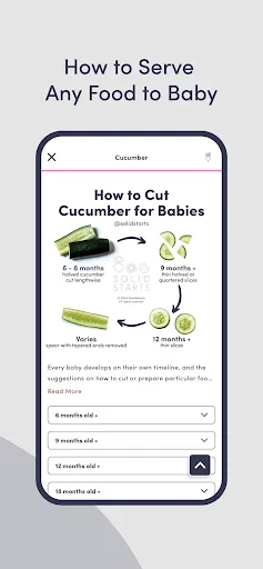 Скриншот 3 — Solid Starts: Baby Food App