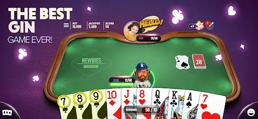 Скриншот 1 — Gin Rummy Extra - Online Rummy