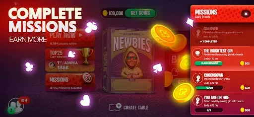 Скриншот 4 — Gin Rummy Extra - Online Rummy