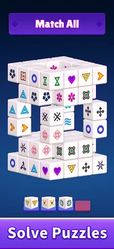 Скриншот 3 — Cube Blast 3D - Tile Mahjong