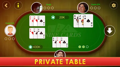 Скриншот 3 — Nine Card Brag - Kitti