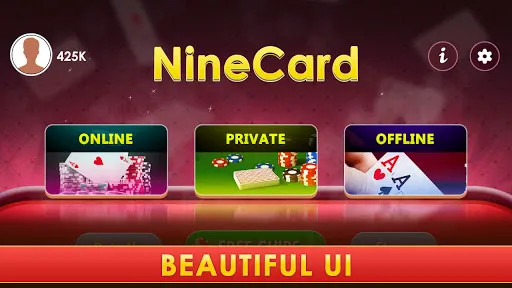 Скриншот 4 — Nine Card Brag - Kitti