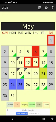 Скриншот 3 — Attendance & Leave Tracker