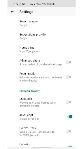 Скриншот 3 — Dinn Browser