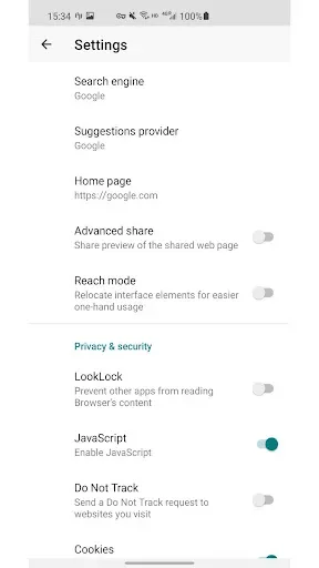 Скриншот 6 — Dinn Browser