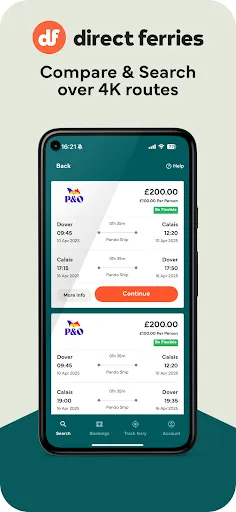 Скриншот 1 — Direct Ferries - Ferry tickets