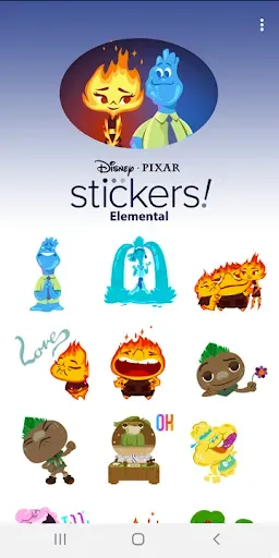 Скриншот 5 — Pixar Stickers: Elemental