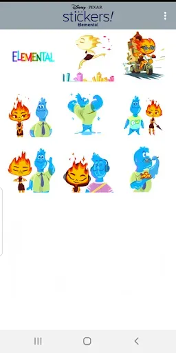 Скриншот 7 — Pixar Stickers: Elemental