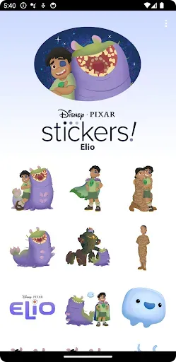 Скриншот 1 — Pixar Stickers: Elio