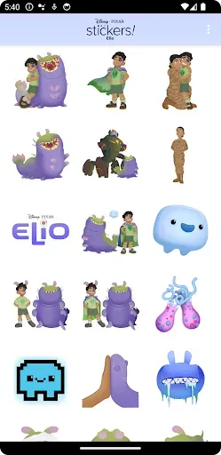 Скриншот 2 — Pixar Stickers: Elio