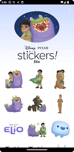 Скриншот 4 — Pixar Stickers: Elio
