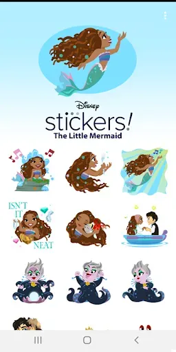 Скриншот 1 — The Little Mermaid Stickers