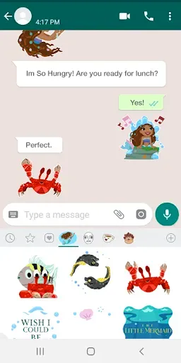 Скриншот 4 — The Little Mermaid Stickers