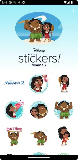 Скриншот 1 — Disney Stickers: Moana 2