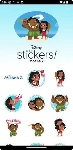 Скриншот 4 — Disney Stickers: Moana 2