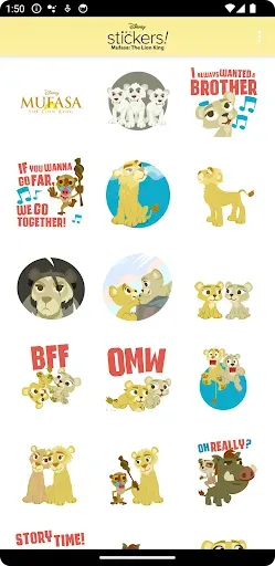Скриншот 2 — Mufasa: The Lion King Stickers