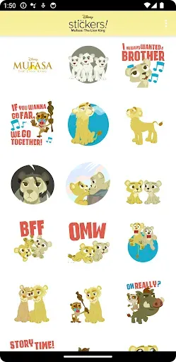 Скриншот 5 — Mufasa: The Lion King Stickers