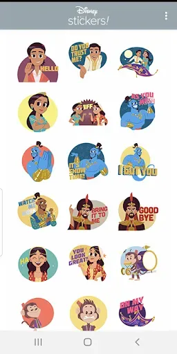 Скриншот 1 — Disney Stickers: Aladdin