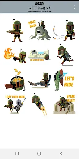 Скриншот 8 — The Book of Boba Fett Stickers