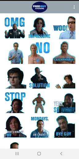 Скриншот 2 — Free Guy Stickers