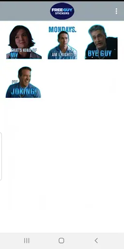 Скриншот 7 — Free Guy Stickers