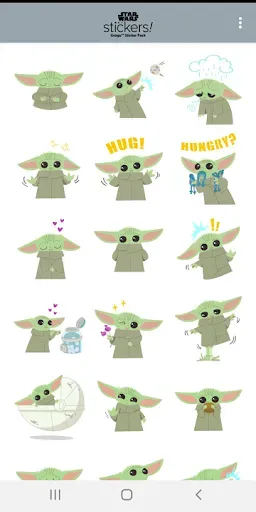 Скриншот 2 — Grogu™ Sticker Pack