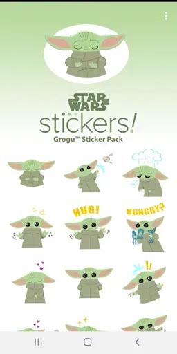 Скриншот 5 — Grogu™ Sticker Pack