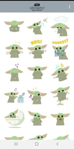 Скриншот 6 — Grogu™ Sticker Pack