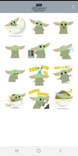 Скриншот 7 — Grogu™ Sticker Pack