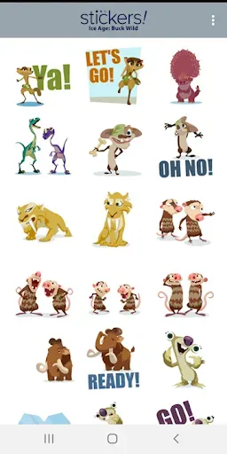 Скриншот 2 — Ice Age Stickers
