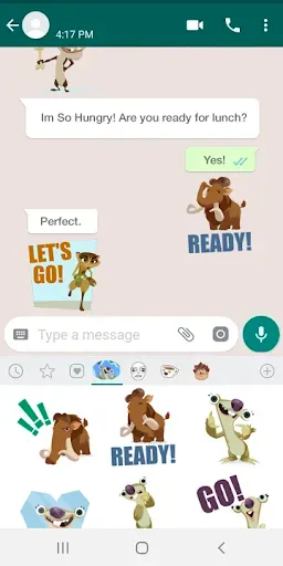 Скриншот 4 — Ice Age Stickers