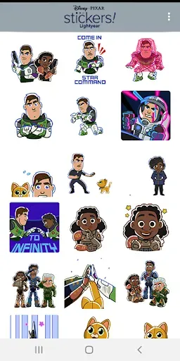 Скриншот 2 — Pixar Stickers: Lightyear