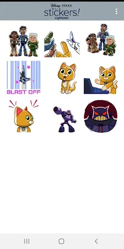 Скриншот 3 — Pixar Stickers: Lightyear