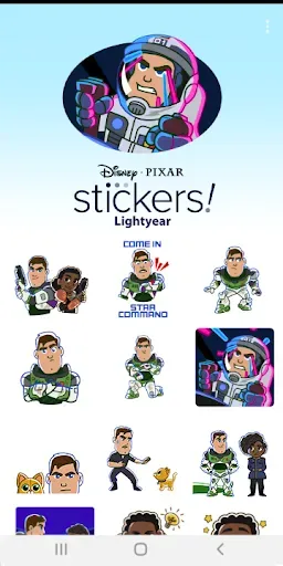 Скриншот 5 — Pixar Stickers: Lightyear