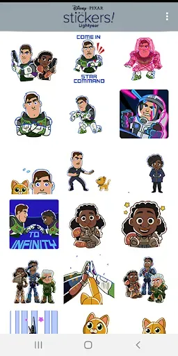 Скриншот 6 — Pixar Stickers: Lightyear