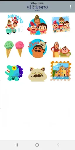 Скриншот 3 — Pixar Stickers: Luca