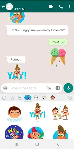 Скриншот 4 — Pixar Stickers: Luca