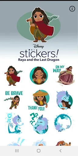Скриншот 1 — Disney Stickers: Raya