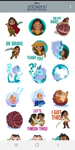Скриншот 2 — Disney Stickers: Raya