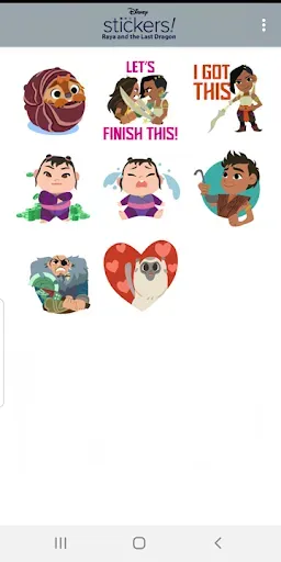 Скриншот 3 — Disney Stickers: Raya