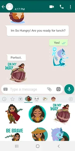 Скриншот 4 — Disney Stickers: Raya