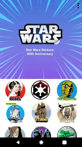 Скриншот 1 — Star Wars Stickers: 40th Anniv