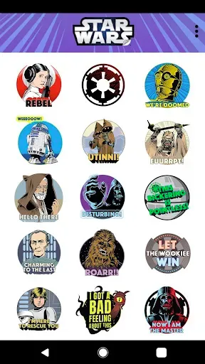 Скриншот 2 — Star Wars Stickers: 40th Anniv