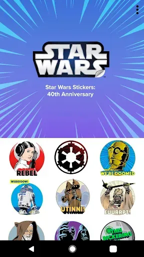 Скриншот 6 — Star Wars Stickers: 40th Anniv
