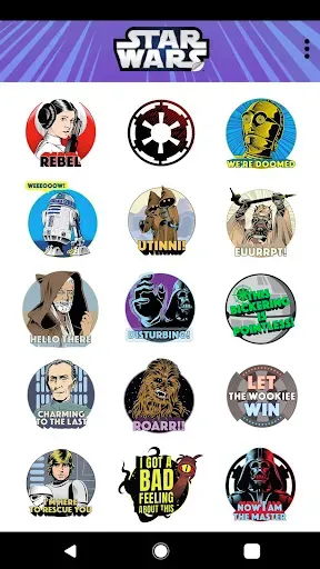 Скриншот 7 — Star Wars Stickers: 40th Anniv